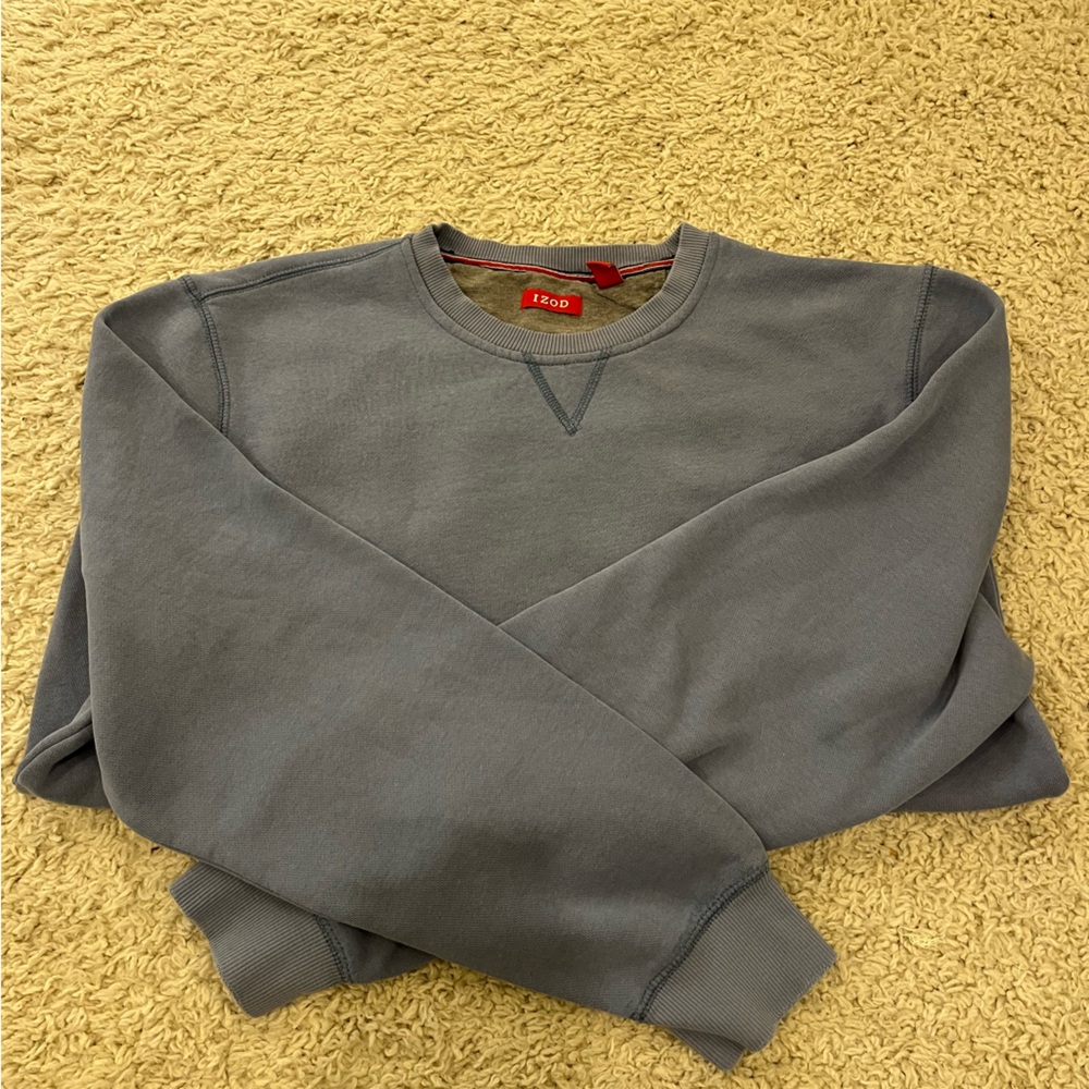 Izod Men's Blue Crewneck Sweater